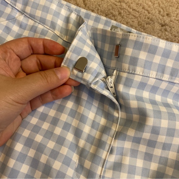 COPY - Callaway Opti-dri Size 8 Gingham Blue Checkered Athletic Golf Bermuda Sh… - Picture 6 of 8